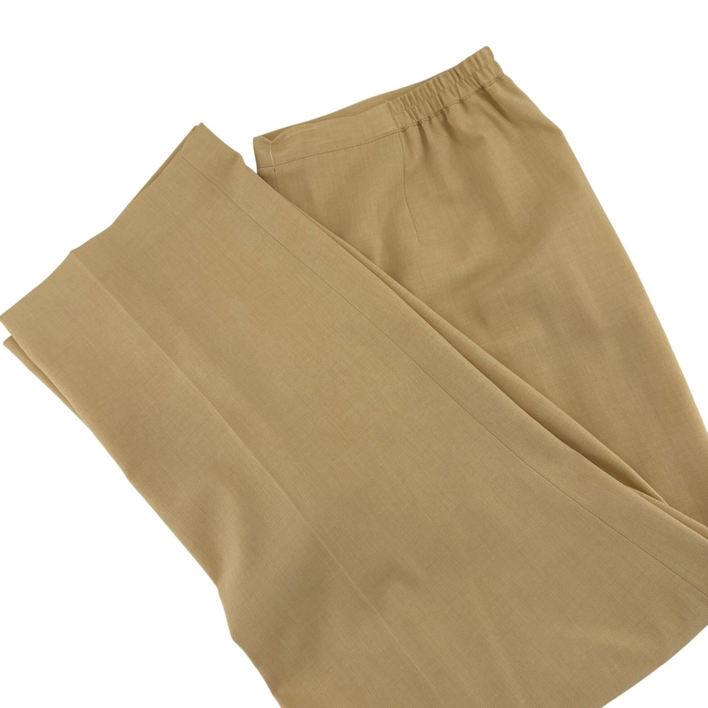 Alfred Dunner Women's Golden Opportunity Yellow Elastic‎ Waist Stretch Pants 18